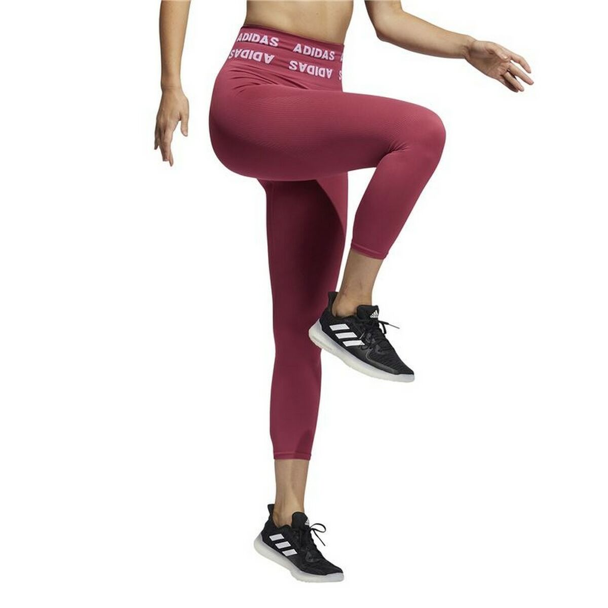 Adidas Aeroknit High-rise Women's Leggings - Red - product view 16
