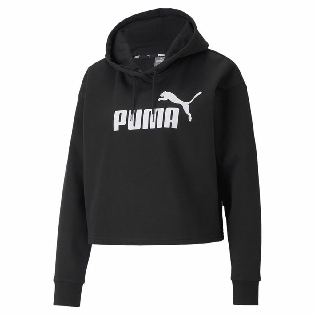 Puma Damen Hoodie Essentials Cropped Logo Schwarz – XS