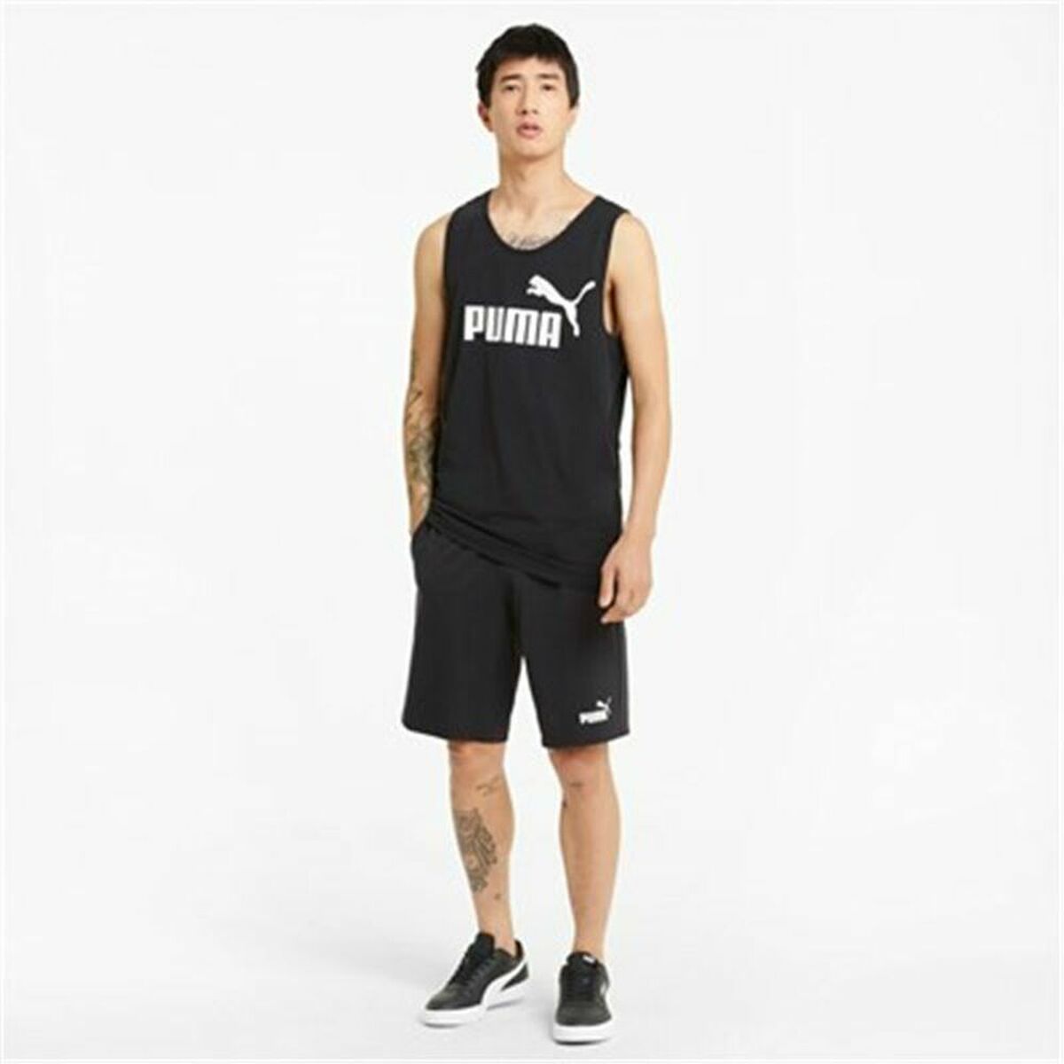 Puma Essentials Men's Shorts - Black - product view 9