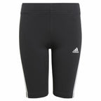Adidas Essentials 3 Stripes Kids' Leggings - Black