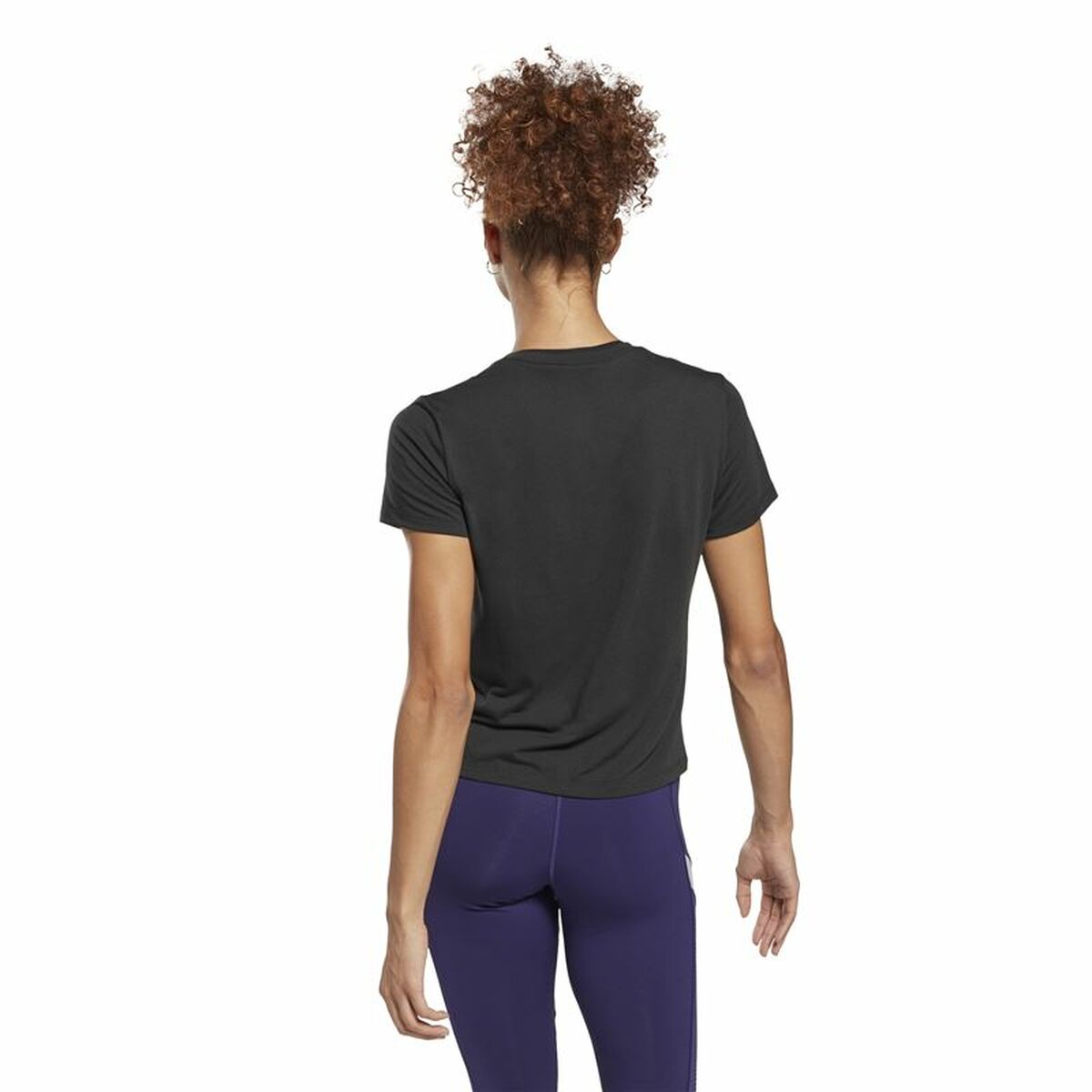 Reebok Damen Kurzarm T-Shirt Workout Ready Supremium Schwarz – Produktansicht 7