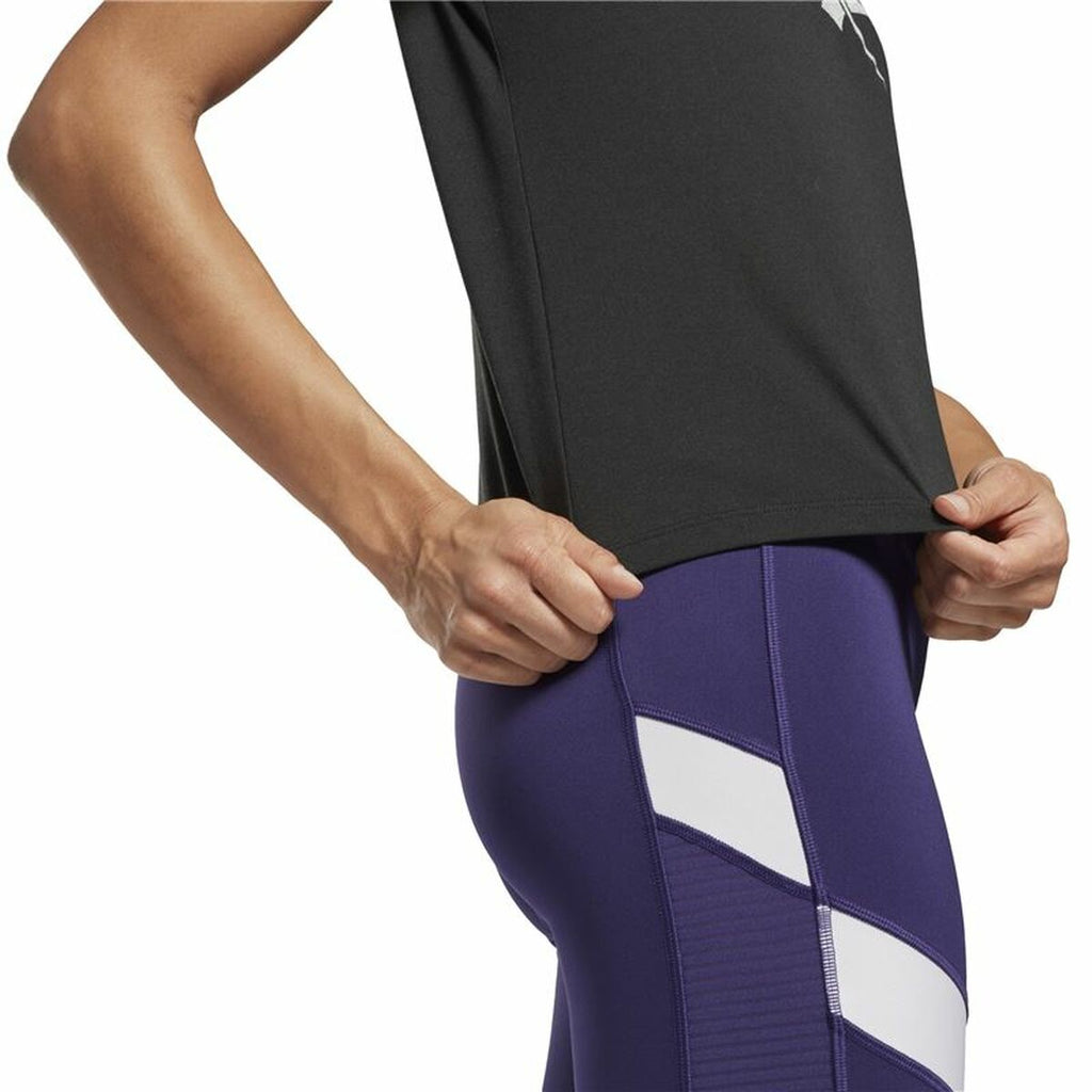 Reebok Damen Kurzarm T-Shirt Workout Ready Supremium Schwarz – Produktansicht 5