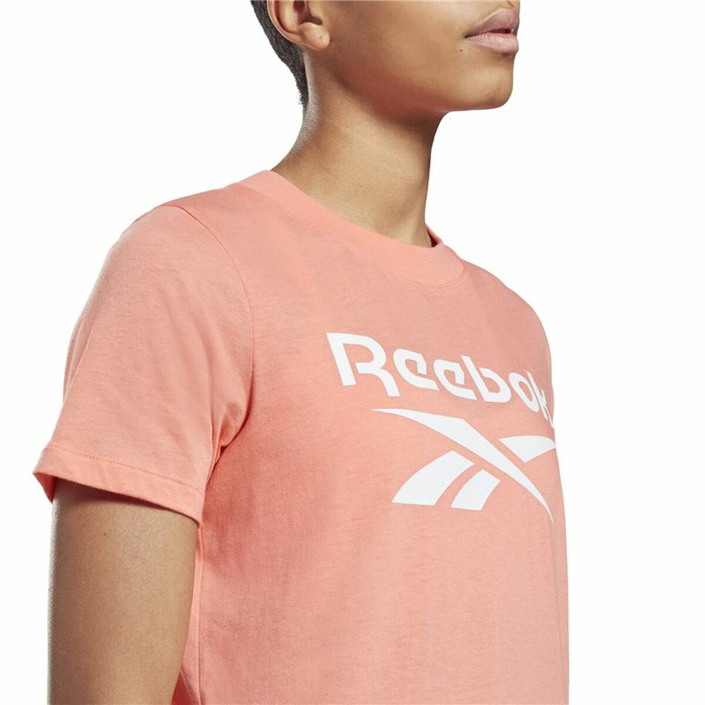Women’s Short Sleeve T-Shirt Reebok Identity Logo Pink