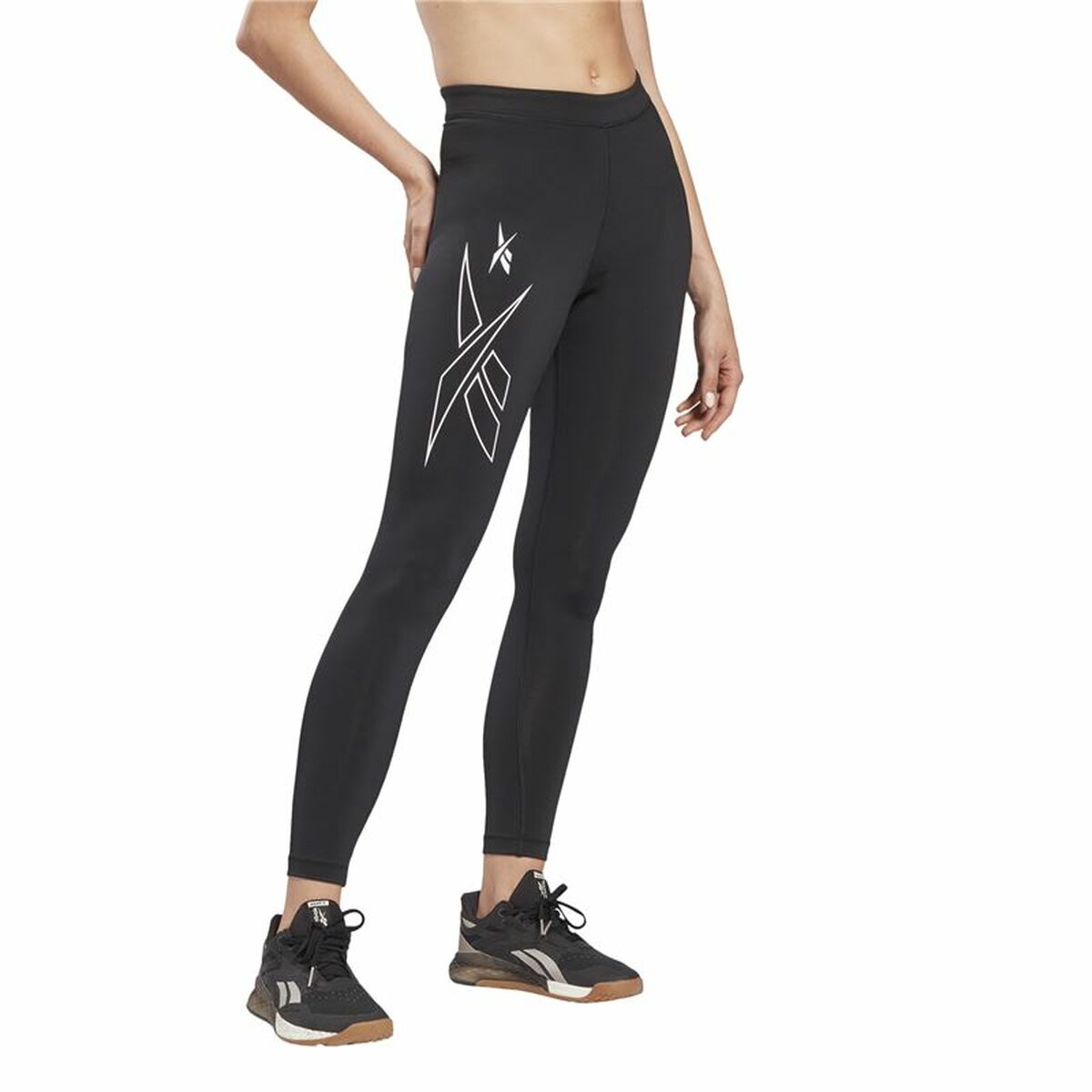 Reebok Sportleggings Damen MYT Schwarz – Produktansicht 11