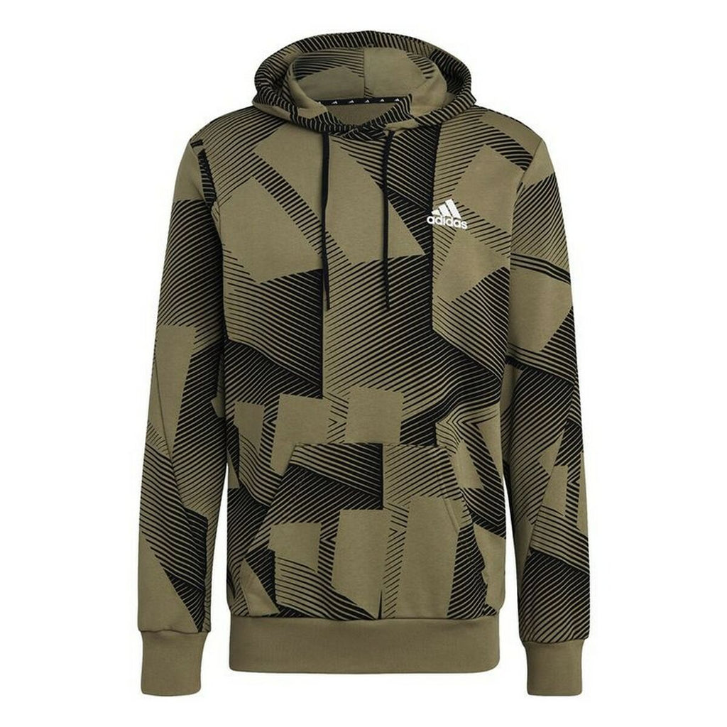 Adidas Graphic M Men's Hoodie - Khaki