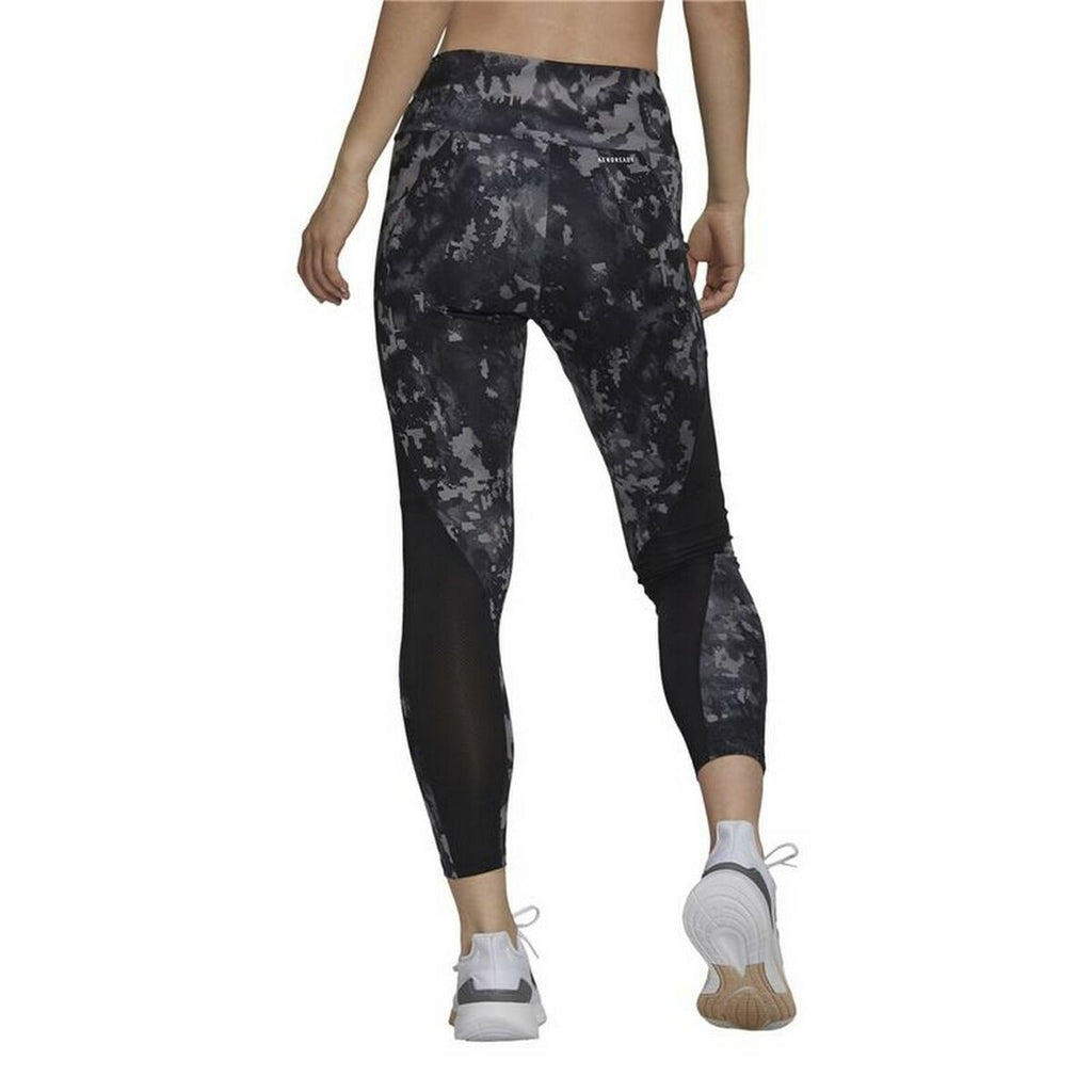 Adidas D2M Print High-rise Women's Leggings - Black - product view 7