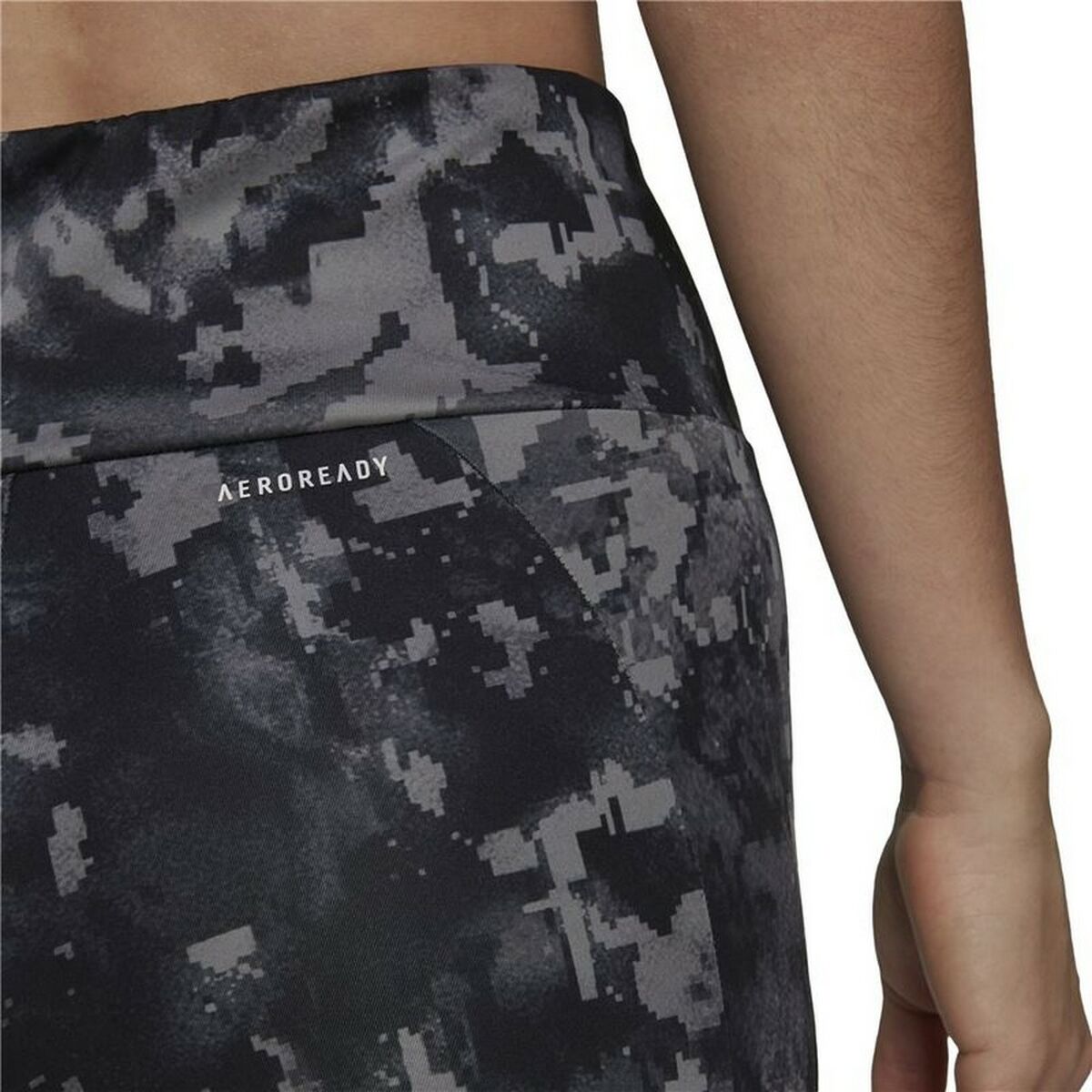 Adidas D2M Print High-rise Women's Leggings - Black - product view 5
