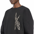 Reebok Damen SweatShirt ohne Kapuze Modern Safari Schwarz – Produktansicht 27