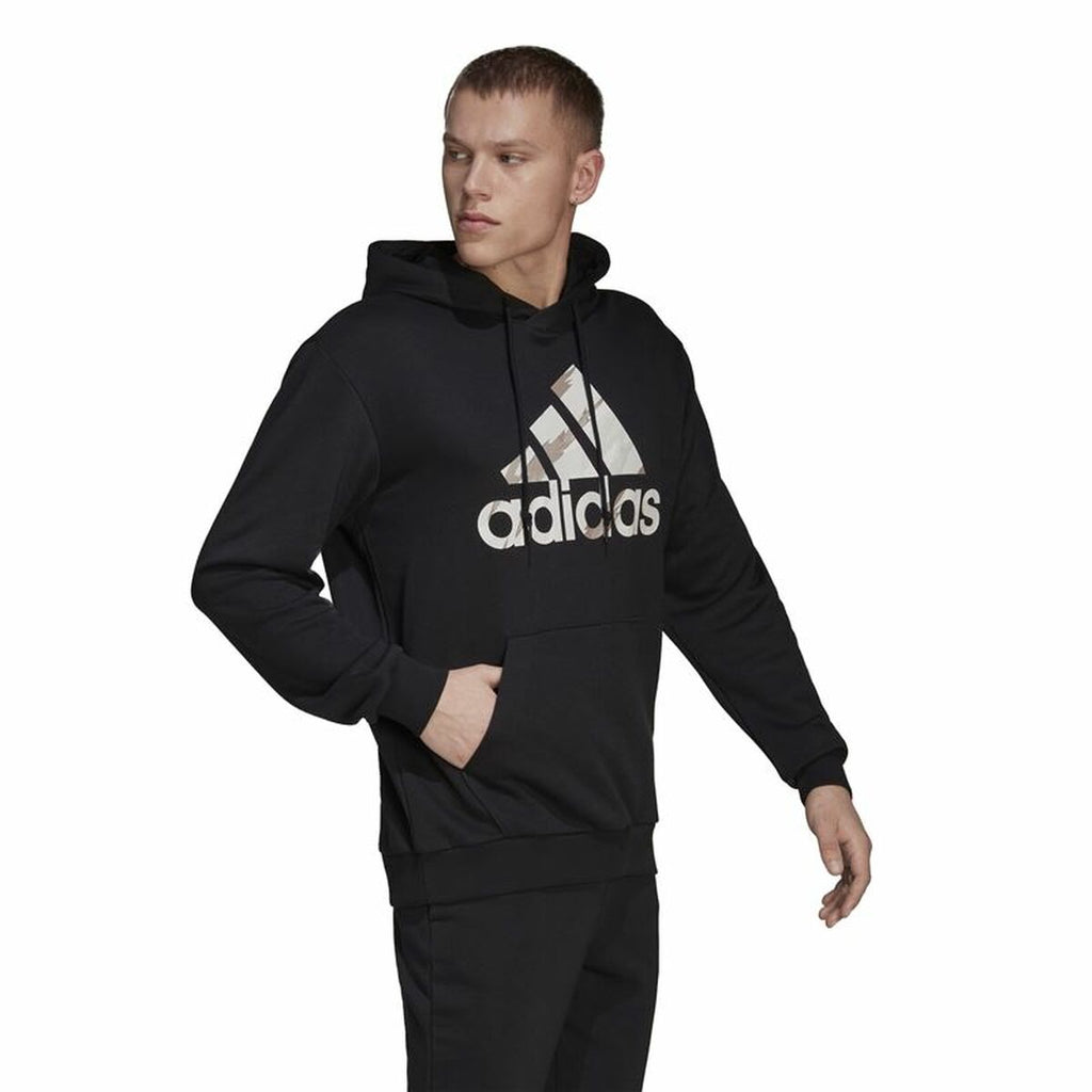 Adidas Essentials French Terry Men's Hoodie - Black - product view 15