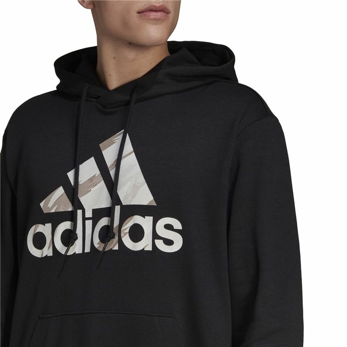 Adidas Essentials French Terry Men's Hoodie - Black - product view 11