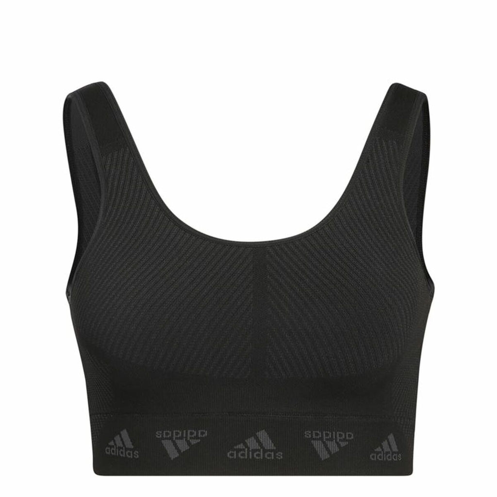 Adidas Sports Bra Aeroknit Women's Sports Bra - Black - product view 2