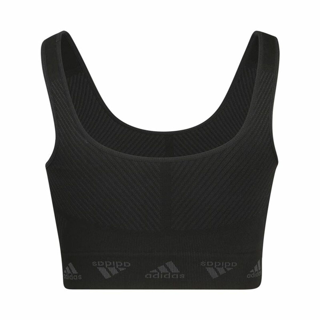 Adidas Sports Bra Aeroknit Women's Sports Bra - Black - product view 15