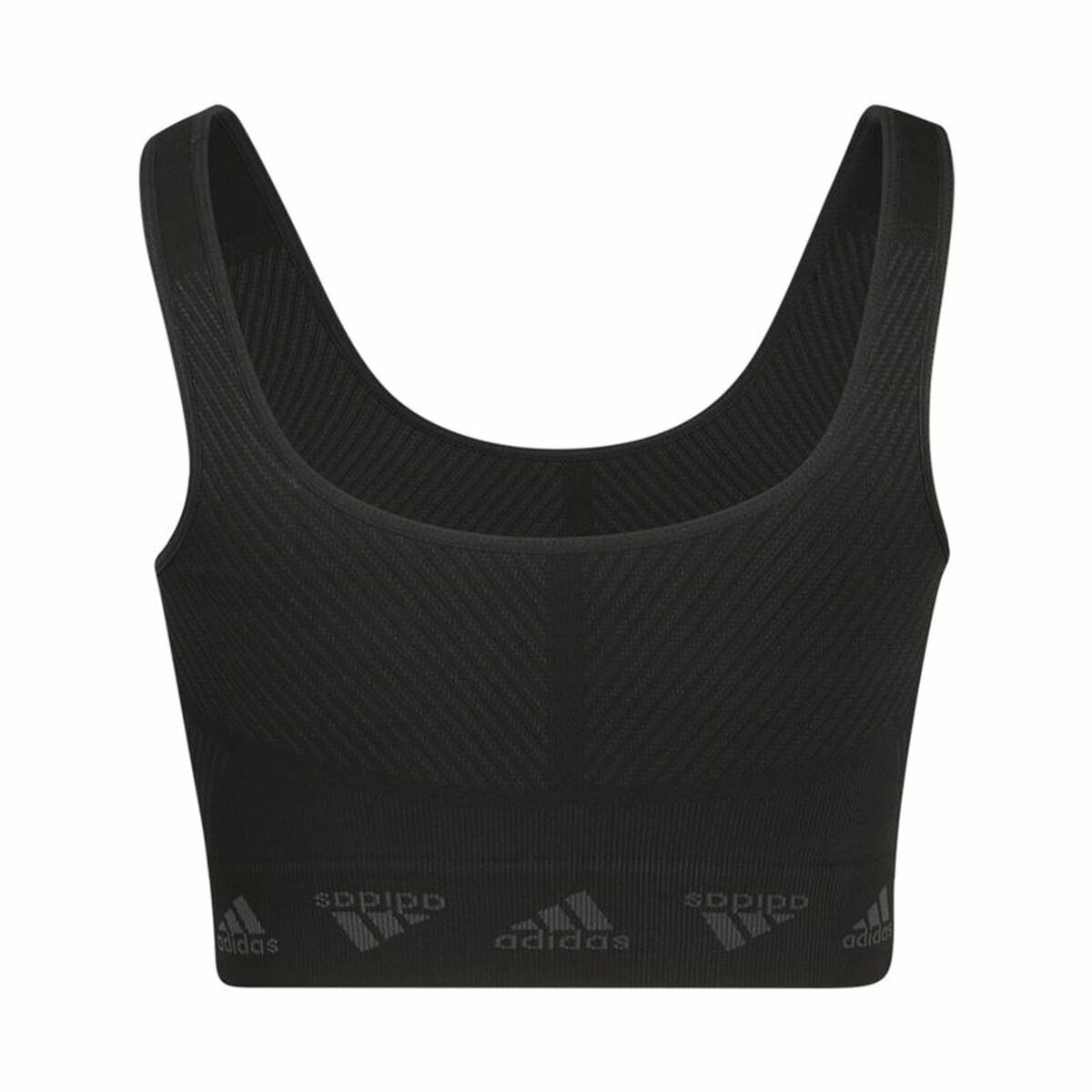 Adidas Sports Bra Aeroknit Women's Sports Bra - Black - product view 16