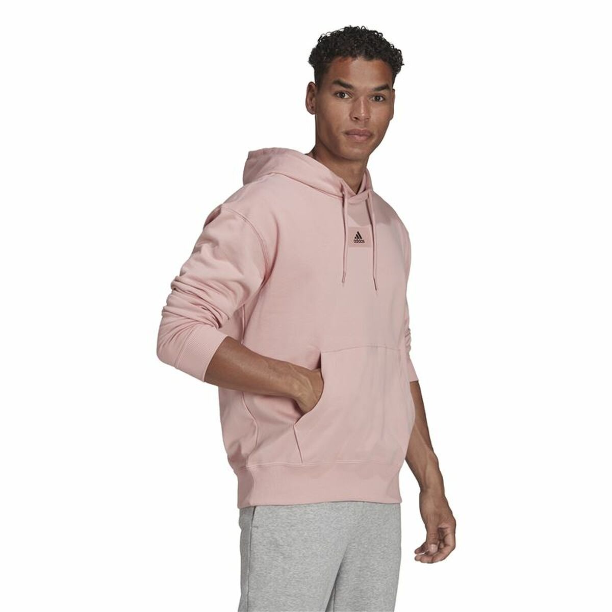 Adidas Essentials Men's Hoodie - Pink - product view 17