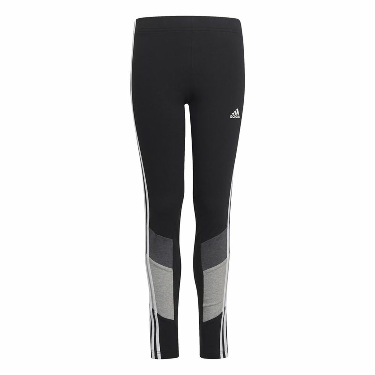 Adidas Colorblock Kids' Leggings - Black - product view 2