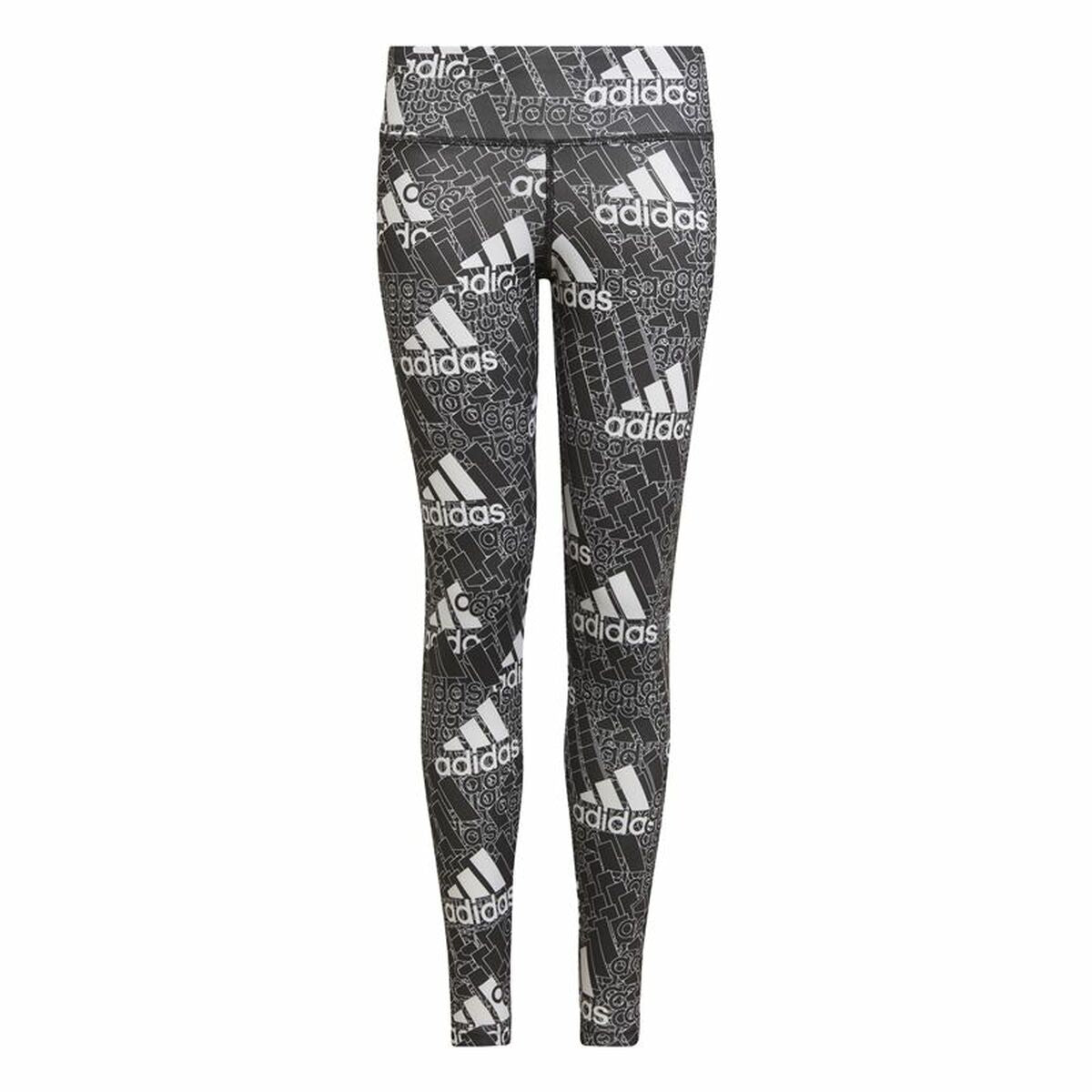 Adidas Designed To Move Grey Kids' Leggings - Black