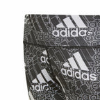 Adidas Designed To Move Grey Kids' Leggings - Black - product view 6