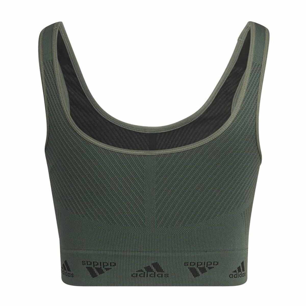 Adidas Sports Bra Aeroknit Women's Sports Bra - Olive - product view 14