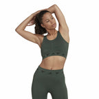 Adidas Sports Bra Aeroknit Women's Sports Bra - Olive - product view 12
