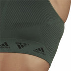 Adidas Sports Bra Aeroknit Women's Sports Bra - Olive - product view 4