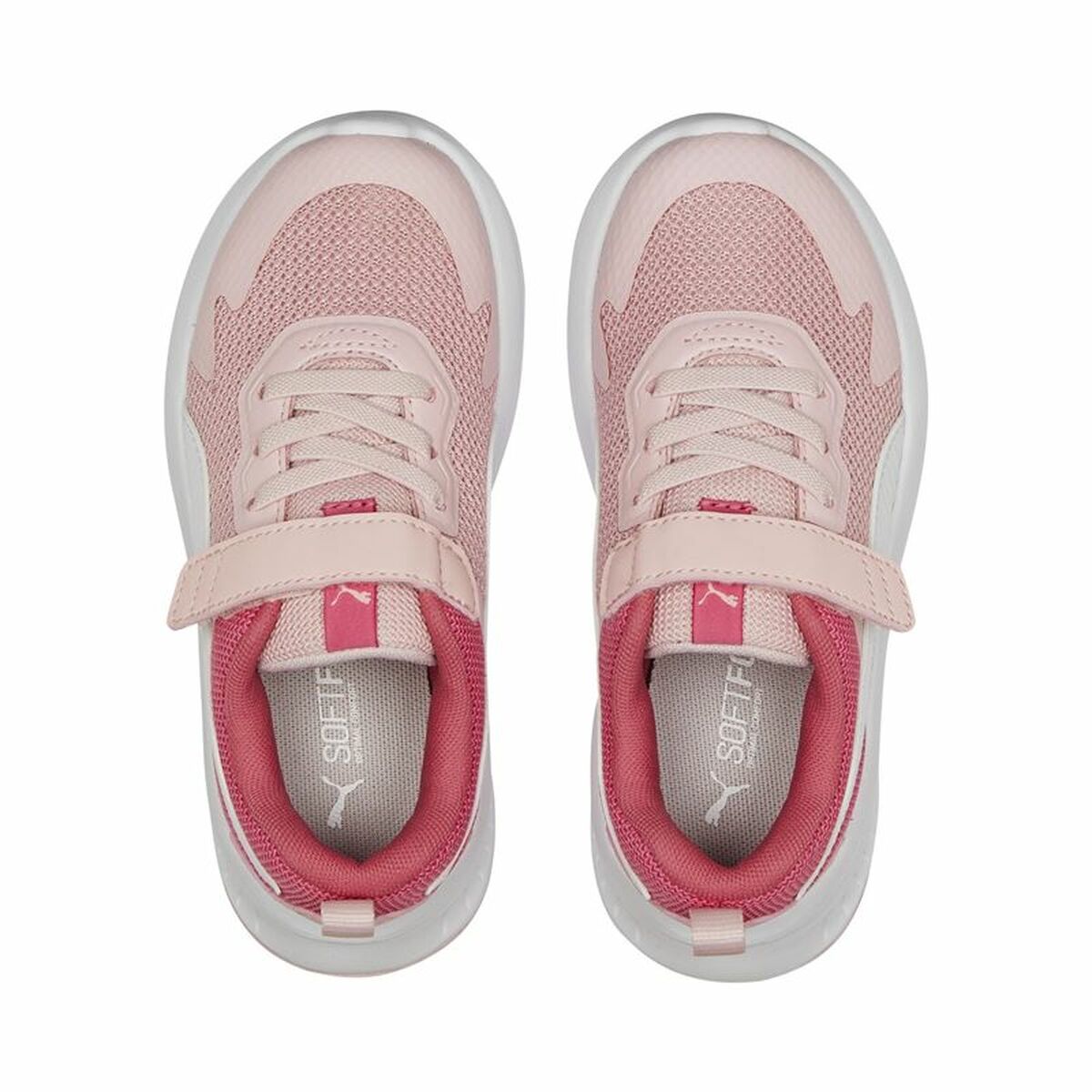Sports Shoes for Kids Puma Evolve Run Mesh Pink White
