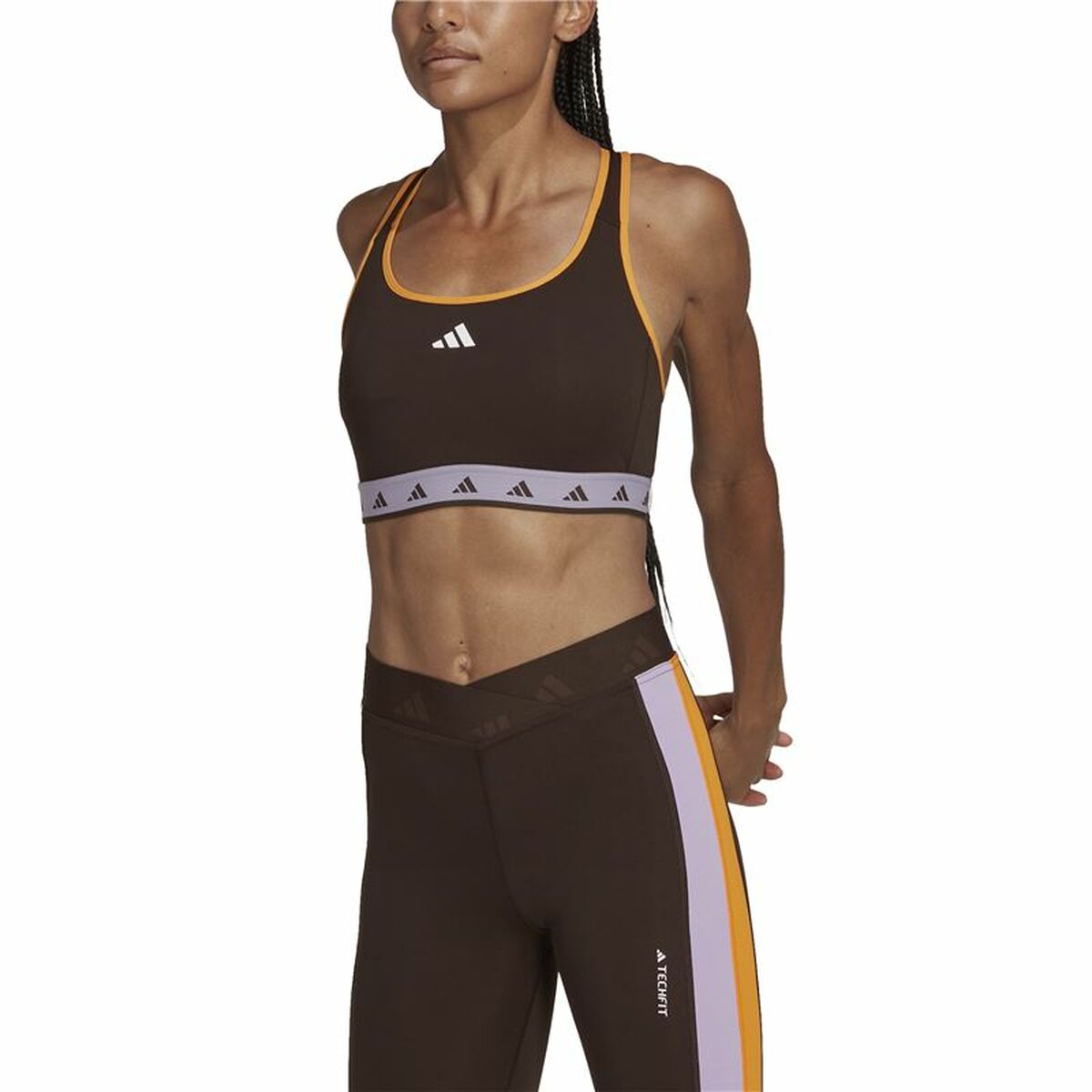 Adidas Sports Bra Hyperglam Powerreact Women's Sports Bra - Black - product view 13