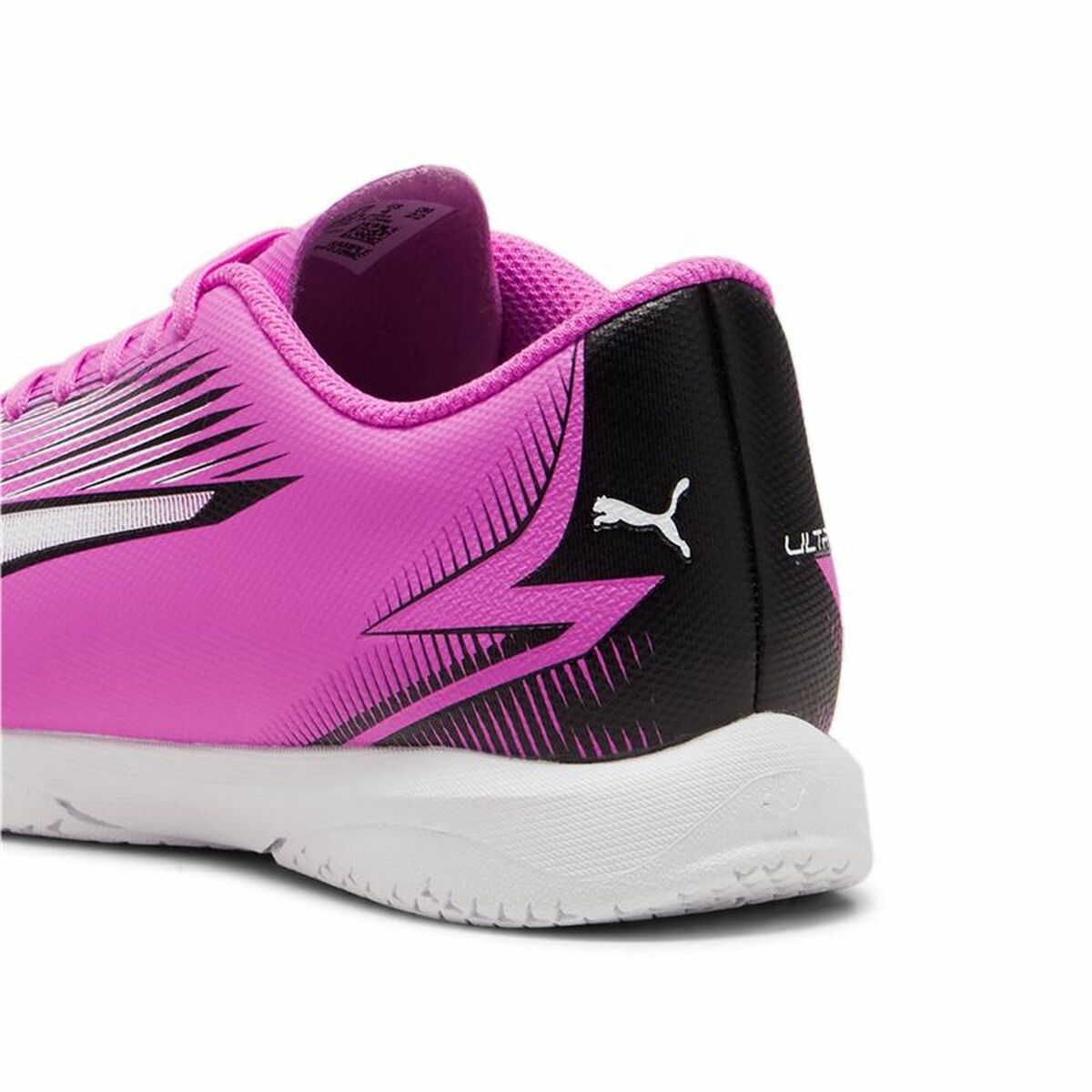 Puma Kinder-Indoor Fußball Schuhe Ultra Play Weiß Dunkel Rosa Kinder-Unisex – Produktansicht 6