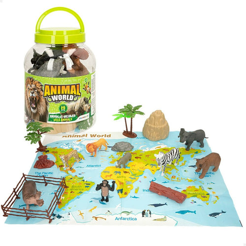 Animal figures Colorbaby 19 Teile Jungle Kunststoff 14 x 6 x 5 cm (6 Stück) – Produktbild 2