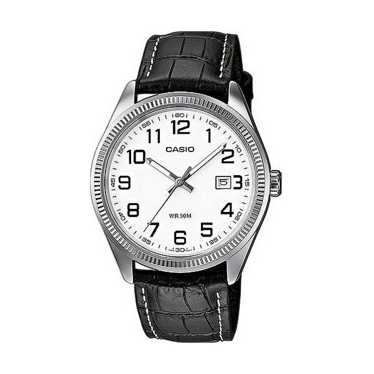 Casio Herrenuhr DATE Schwarz (Ø 40 mm) (Ø 39 mm) (Ø 38,5 mm)