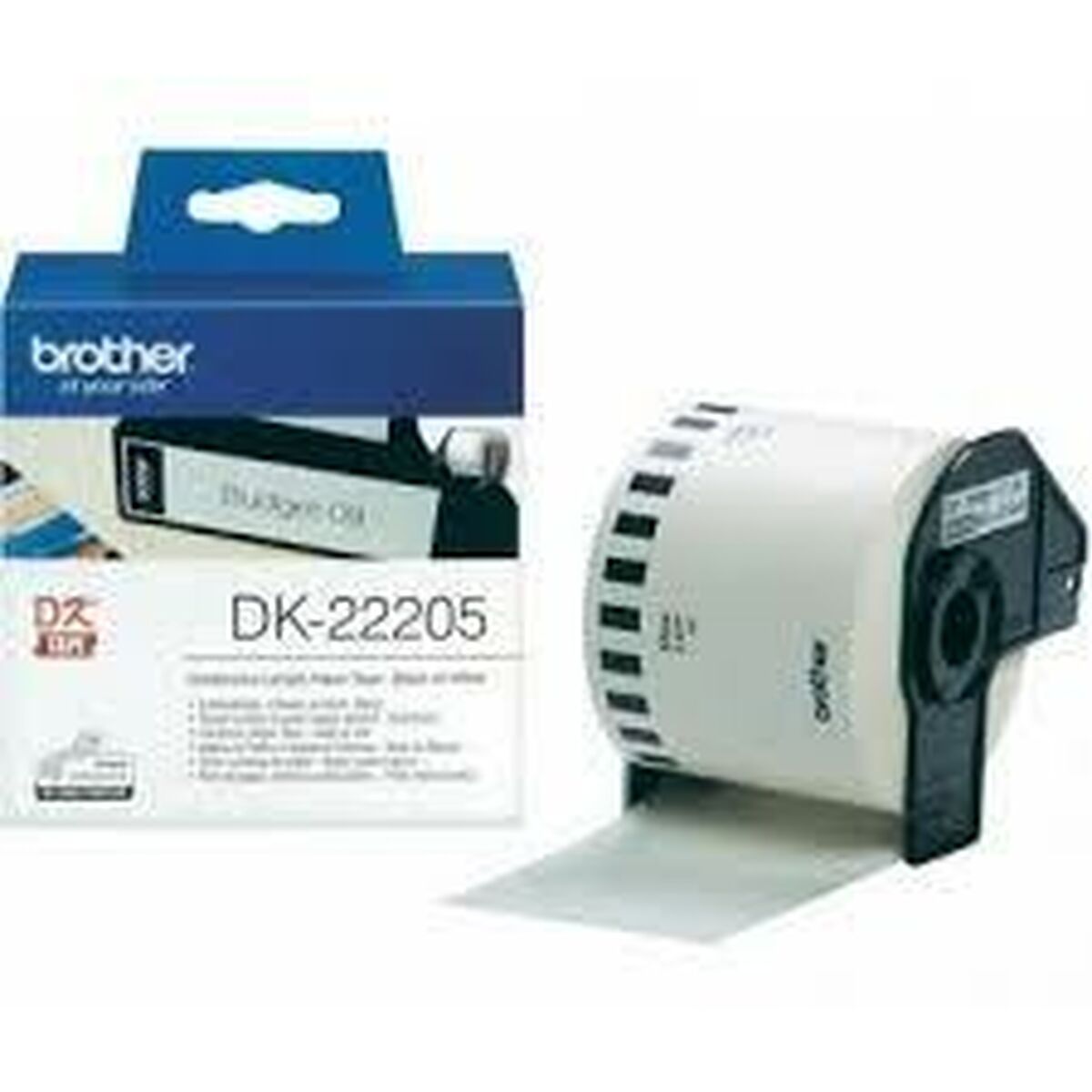 Brother Continuous Roll aus Paper DK-22205 Schwarz/Weiß – Produktansicht 3