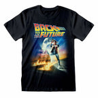 Back to the Future Kurzarm-T-Shirt Poster Schwarz Unisex – Produktansicht 1