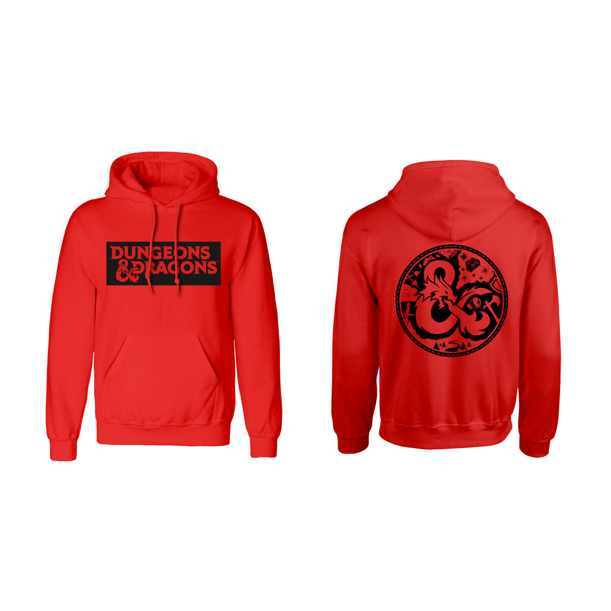 Dungeons & Dragons Unisex-Hoodie Logo Rot – Produktansicht 1