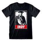 Indiana Jones Kurzarm-T-Shirt Indy Schwarz Unisex – Produktansicht 1