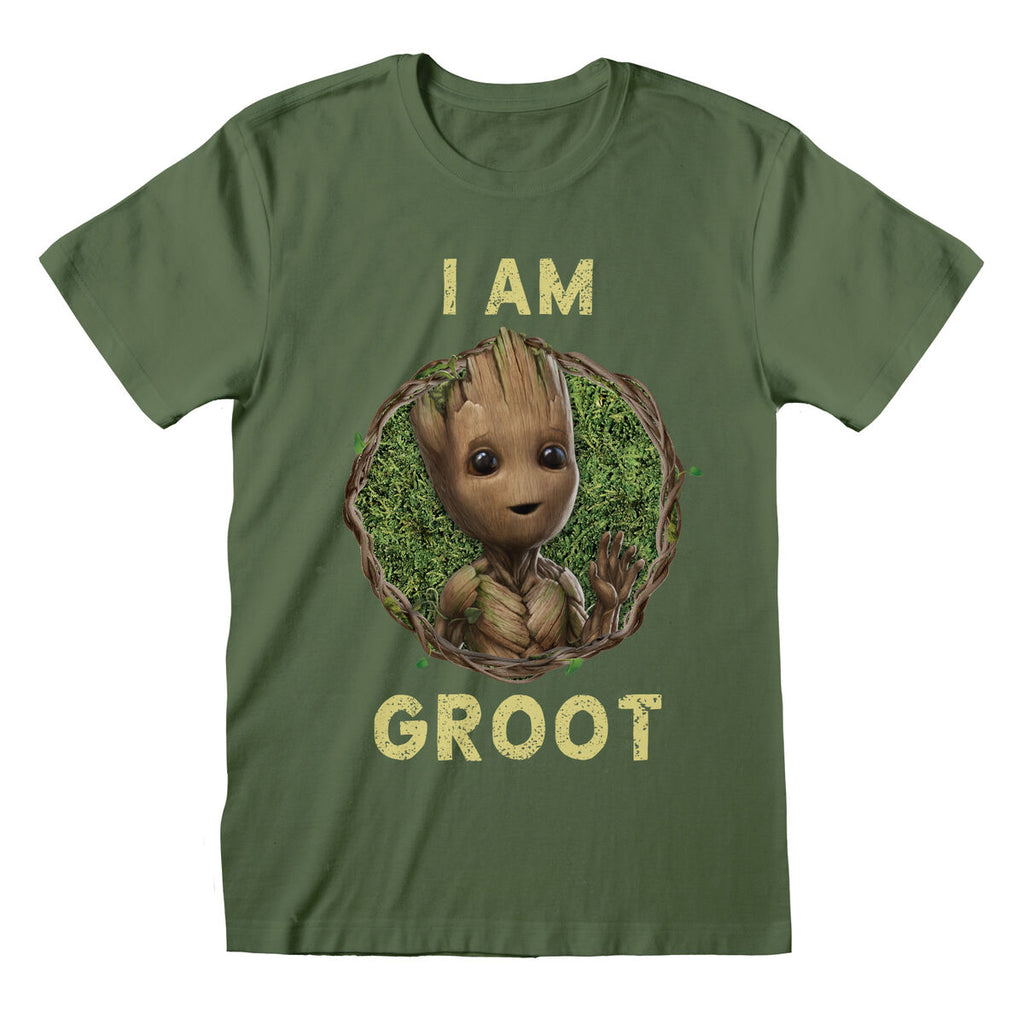 Marvel Kurzarm-T-Shirt Badge Grün Unisex – Produktansicht 1