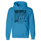Pokémon Unisex-Hoodie Squirtle Line Art Blau – Produktansicht 1