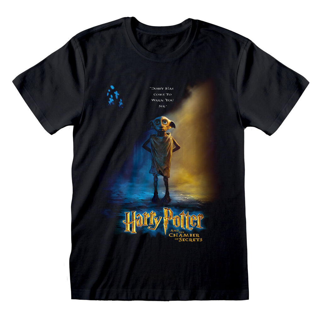 Harry Potter Kurzarm-T-Shirt Dobby Poster Schwarz Unisex – Produktansicht 1