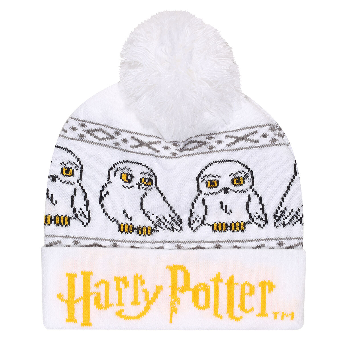 Harry Potter Hut Hedwig Snow Beanie Weiß – Produktansicht 1