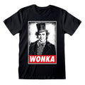 Willy Wonka Unisex Kurzarm-T-Shirt Schwarz – Produktansicht 1