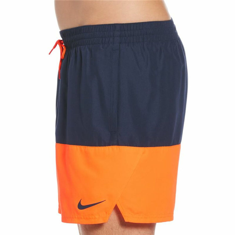 Nike Volley Men's Swim Shorts - Orange, Navy Blue