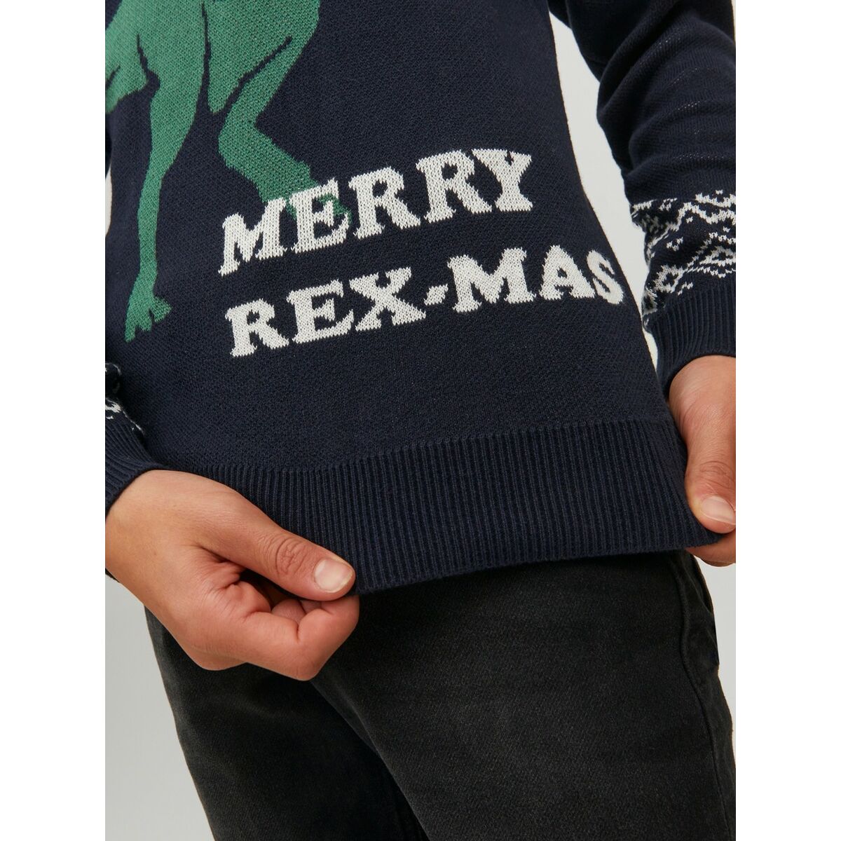 Jack & Jones Unisex Jumper T REX Dunkelblau – Produktansicht 5