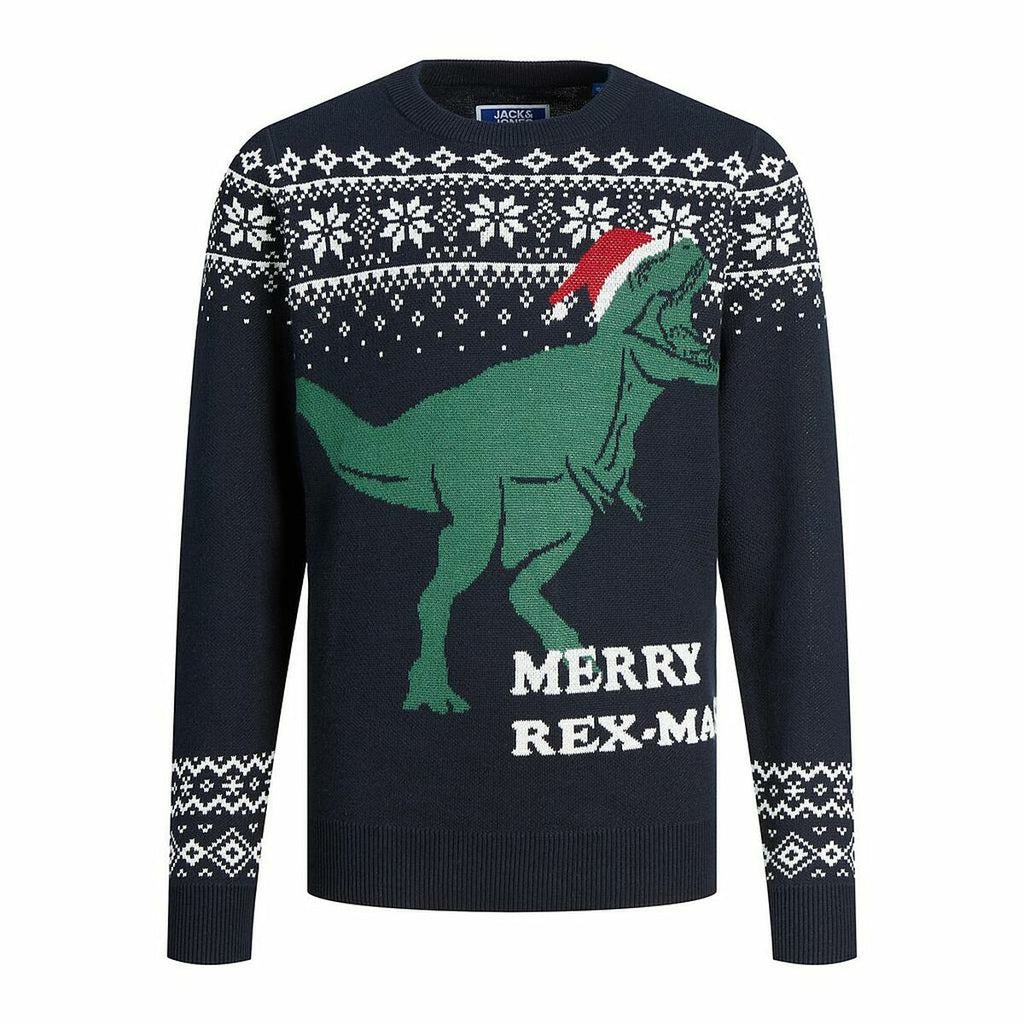 Jack & Jones Unisex Jumper T REX Dunkelblau – Produktansicht 2