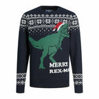 Jack & Jones Unisex Jumper T REX Dunkelblau – Produktansicht 2