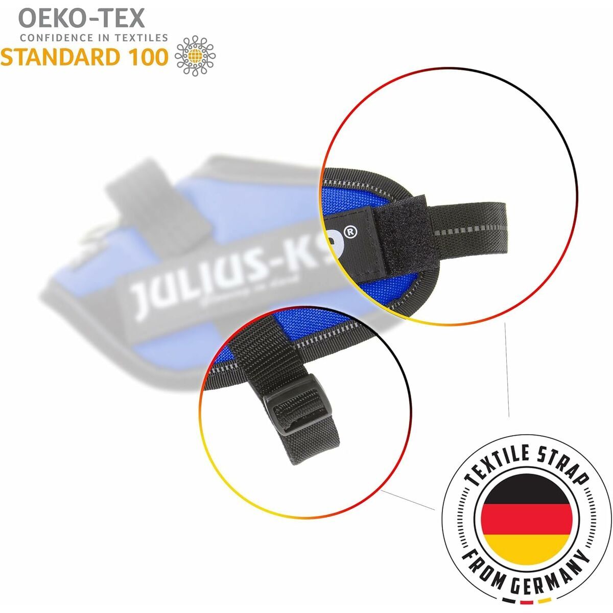 Julius K9 Hundegeschirr IDC Schwarz – Produktansicht 9