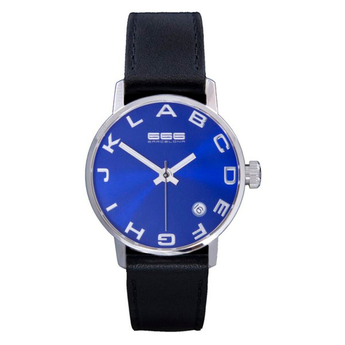 666 Barcelona Unisex-Armbanduhr 666-274 Schwarz (Ø 35 mm) – Produktbild 1