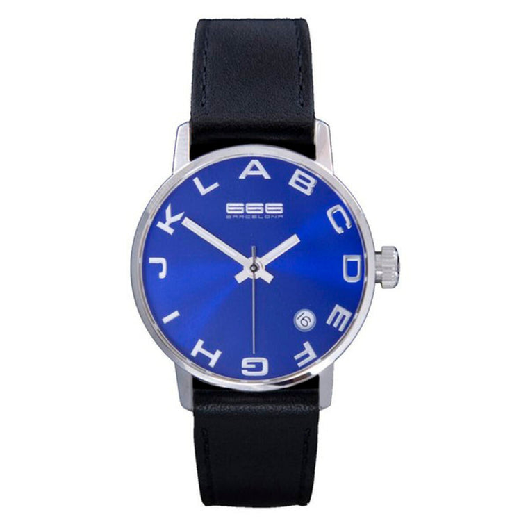 666 Barcelona Unisex-Armbanduhr 666-274 Schwarz (Ø 35 mm) - BYAG.Uhren > Unisex Erwachsene666 BarcelonaBYAG.S08004538435334898337666 Barcelona Unisex-Armbanduhr 666-274 Schwarz (Ø 35 mm)