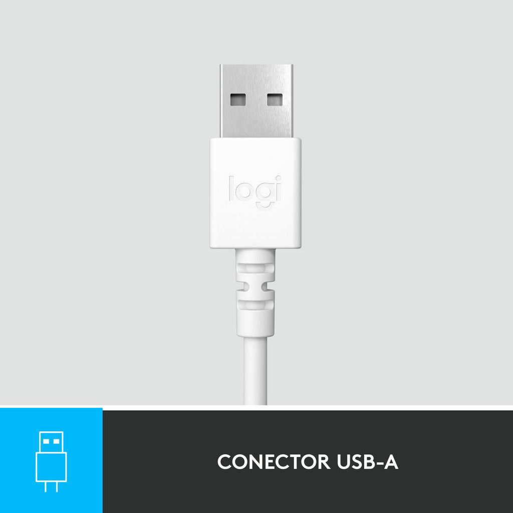 Logitech Kopfhörer H390 Weiß – Produktansicht 8