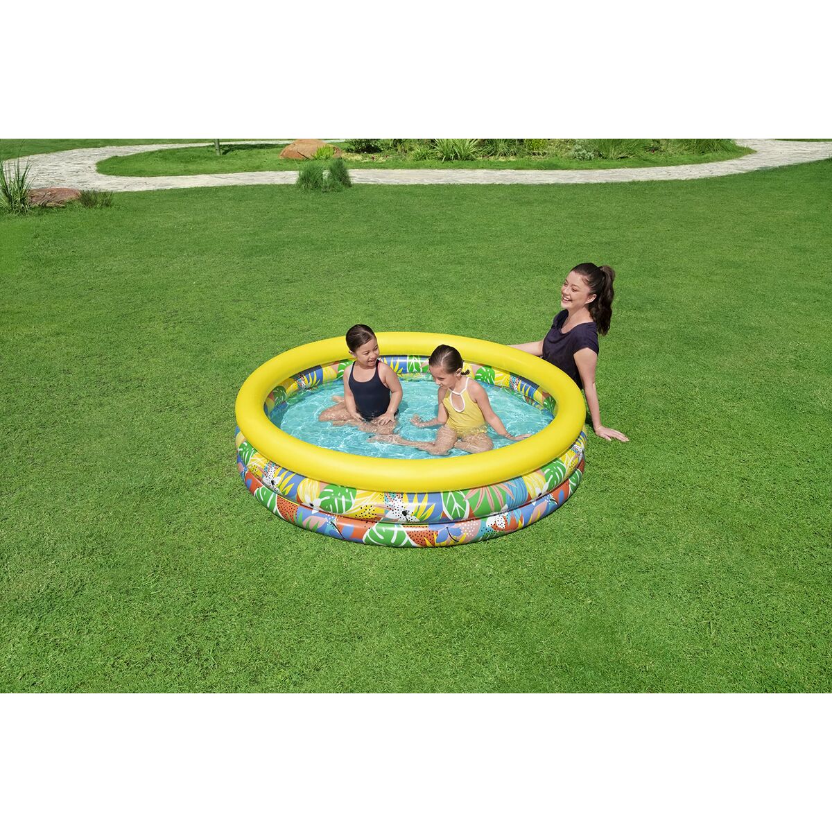 Bestway Aufblasbares Planschbecken für Kinder – 168 x 38 cm – Produktansicht 5