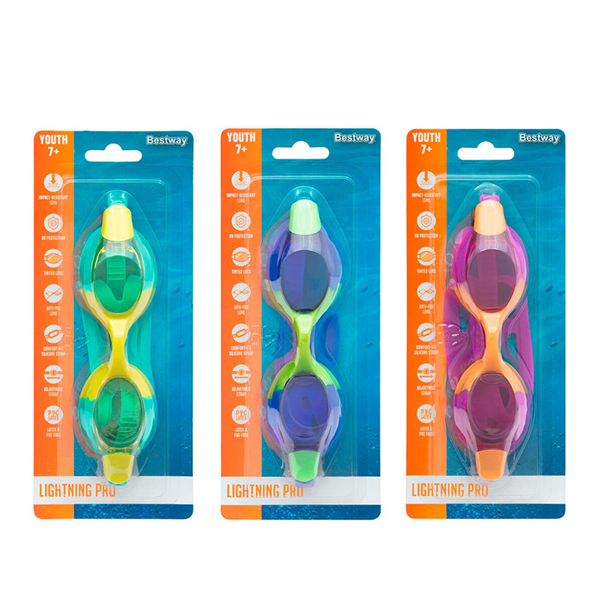Bestway Kinder-Schwimm Goggles Blau – Produktansicht 5