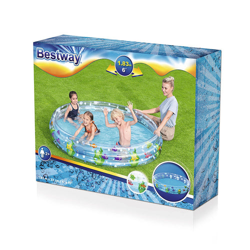 Aufblasbares Kinderplanschbecken Bestway Navy 183 x 33 cm – Produktbild 2