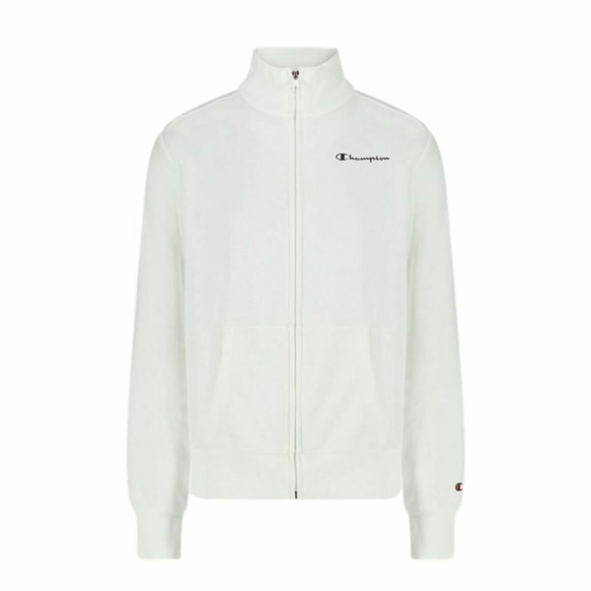 Champion Damen SweatShirt ohne Kapuze Full Zip Weiß – Produktansicht 8